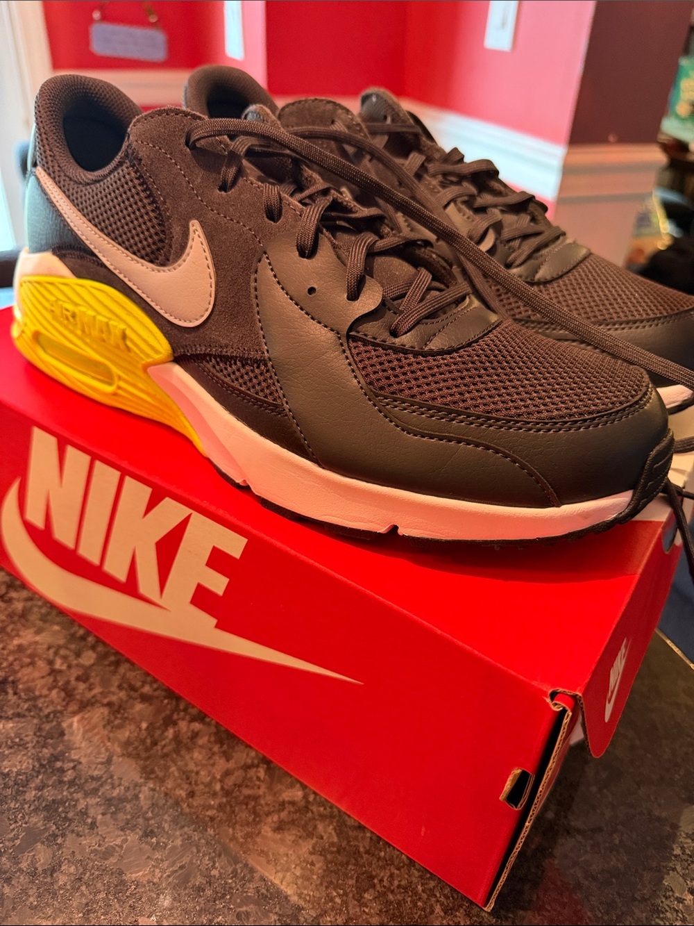 Nike Air Max Excee 'Dark Smoke Grey Volt' size 12. New in box